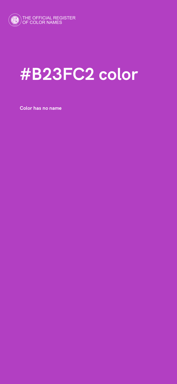 #B23FC2 color image