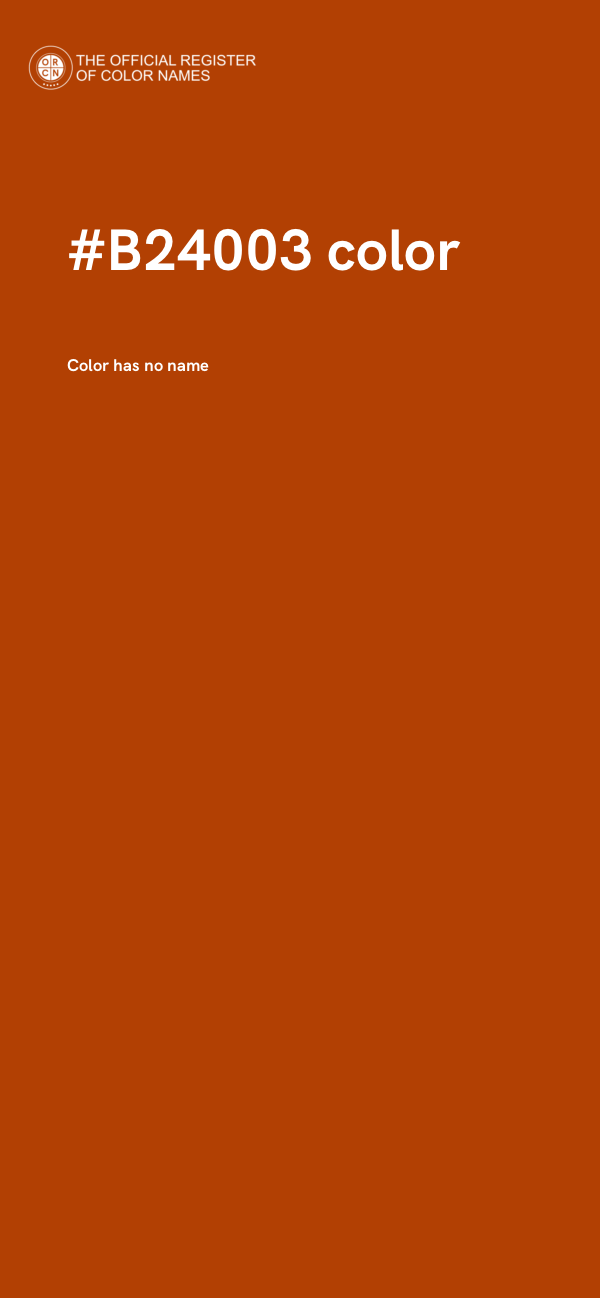 #B24003 color image