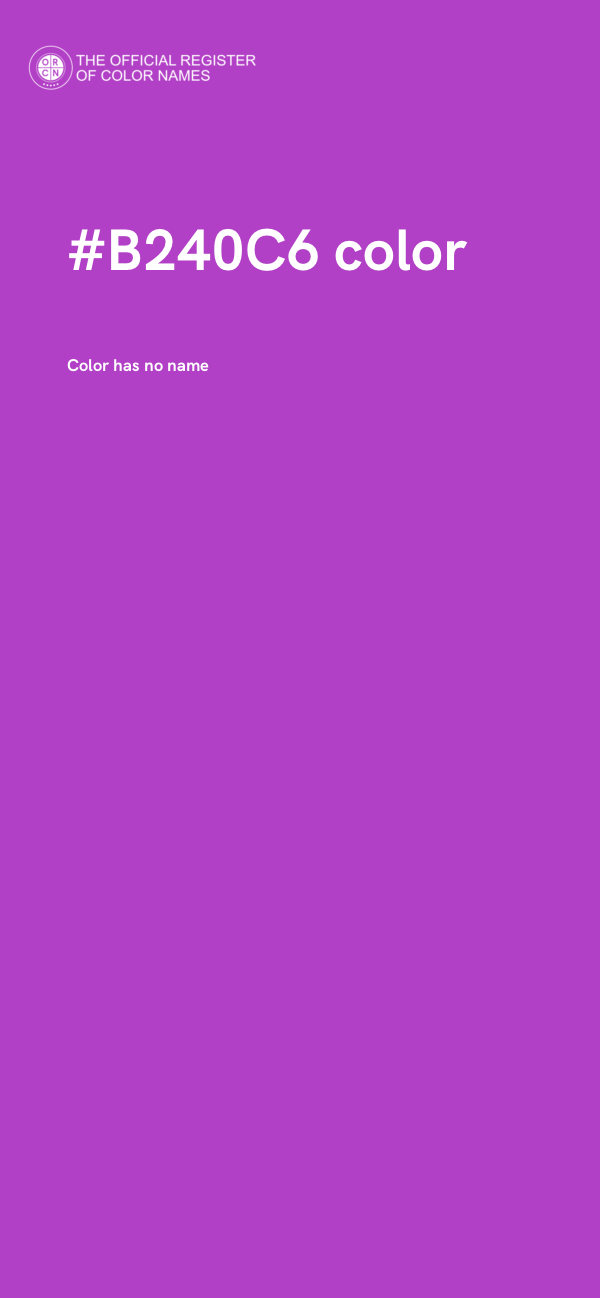 #B240C6 color image