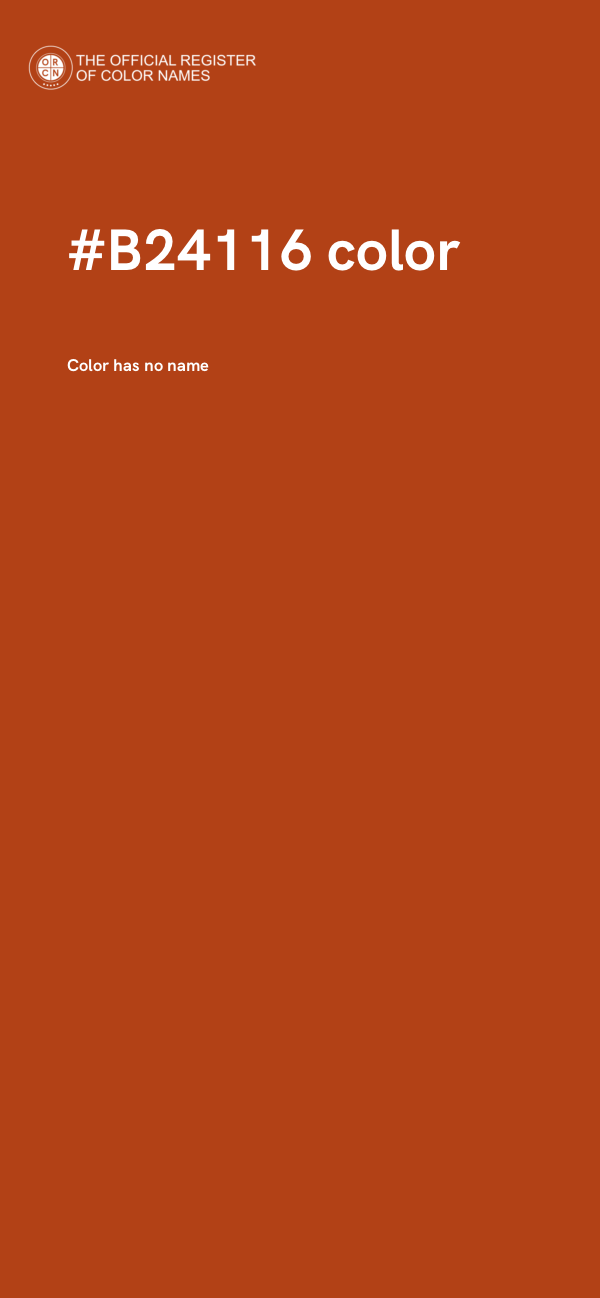 #B24116 color image
