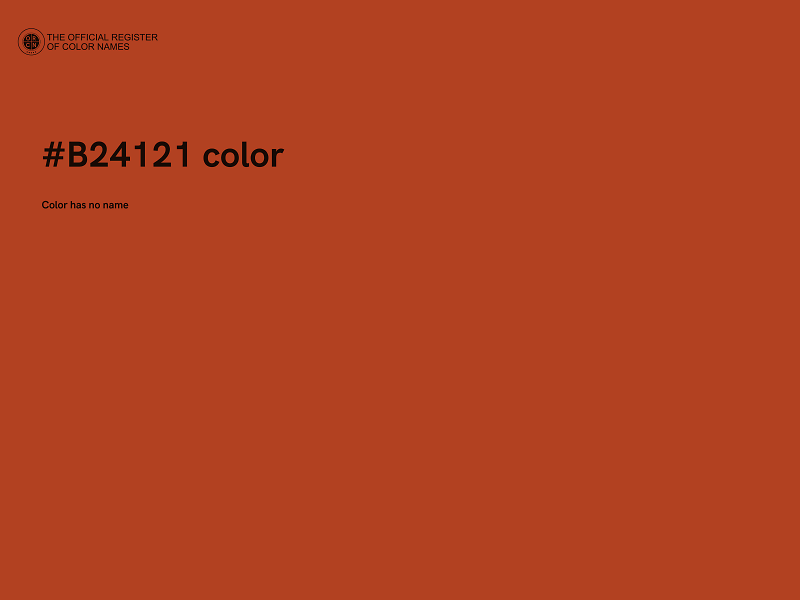 #B24121 color image