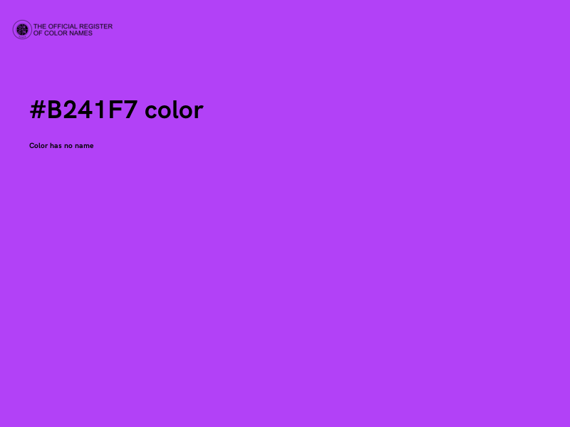 #B241F7 color image