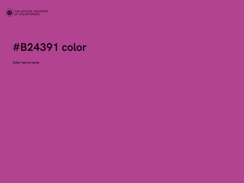 #B24391 color image