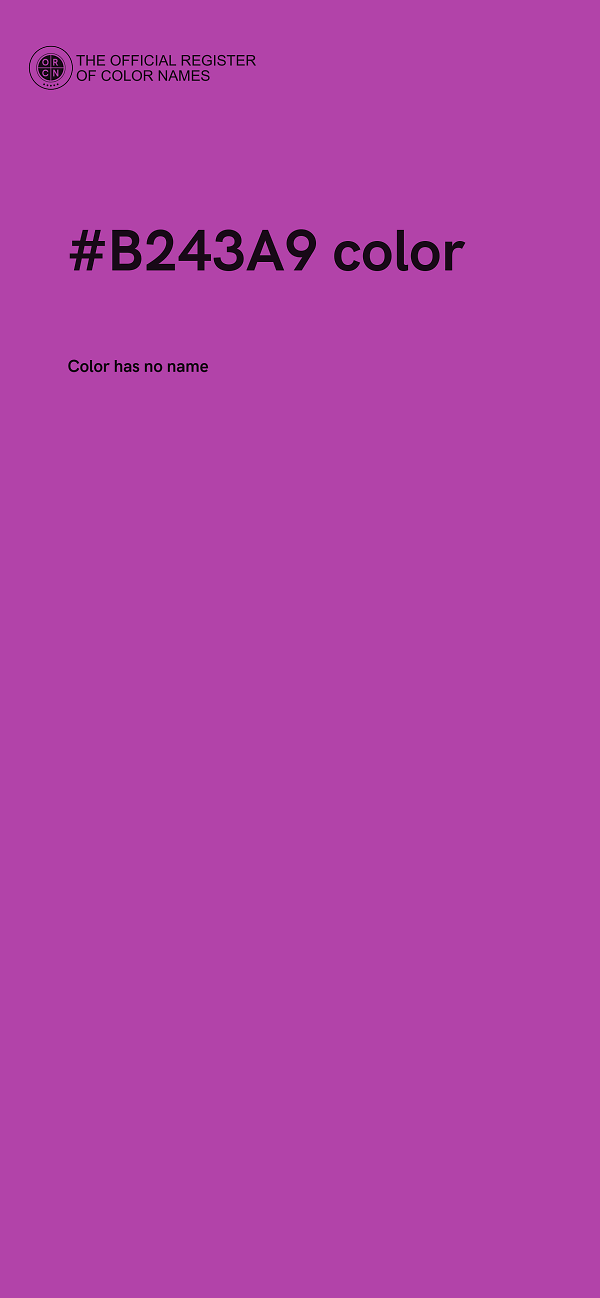 #B243A9 color image