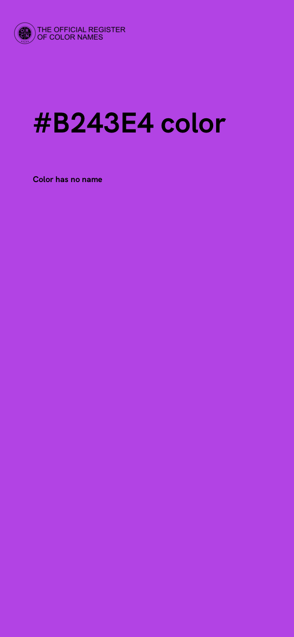#B243E4 color image