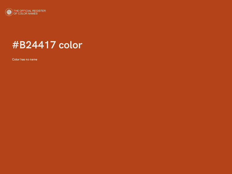 #B24417 color image