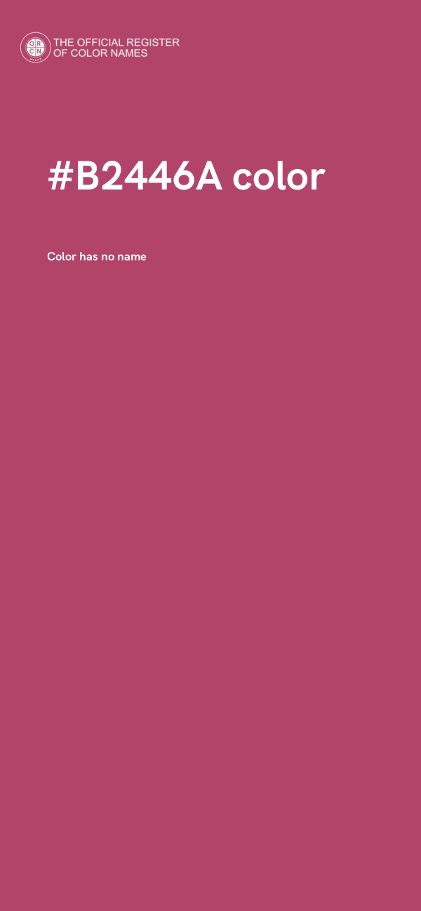 #B2446A color image