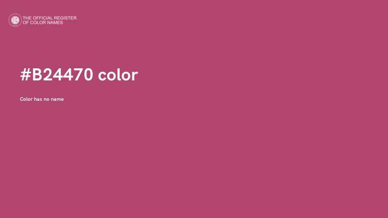 #B24470 color image
