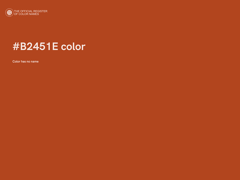 #B2451E color image