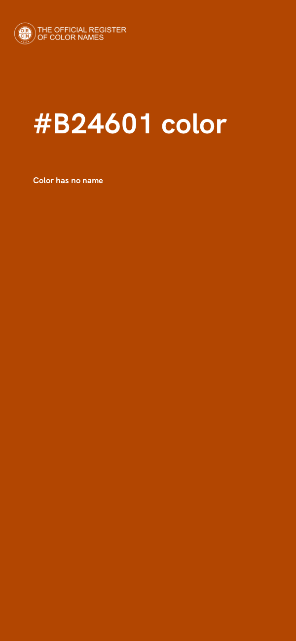 #B24601 color image