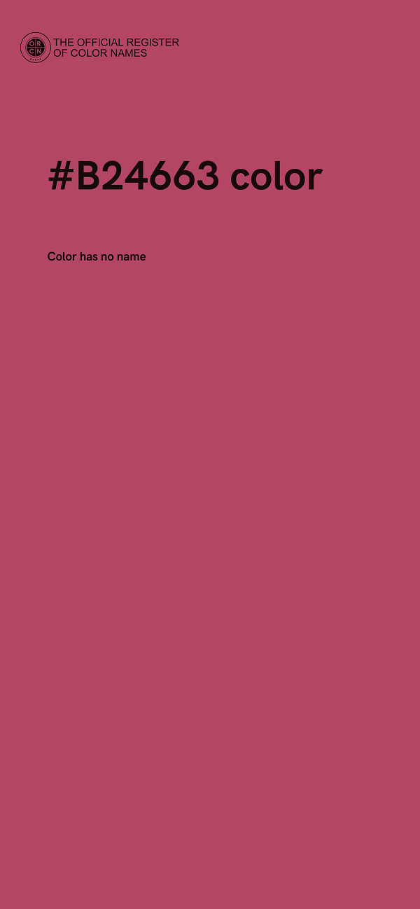 #B24663 color image