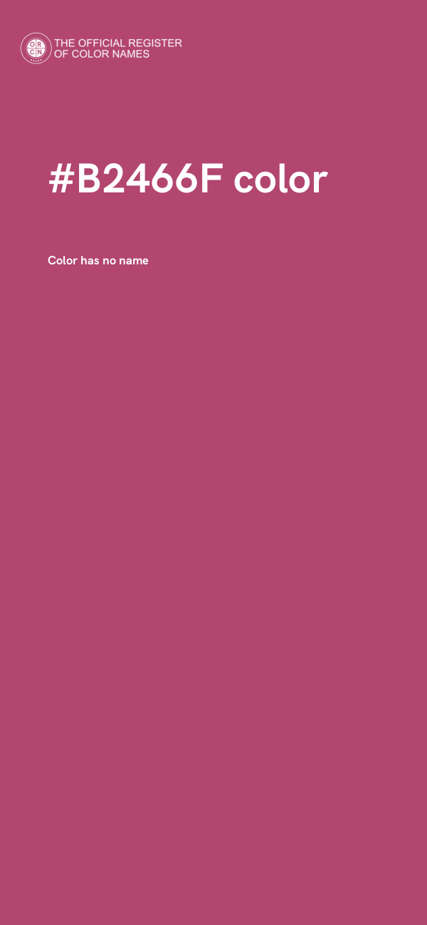 #B2466F color image