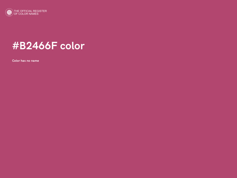 #B2466F color image