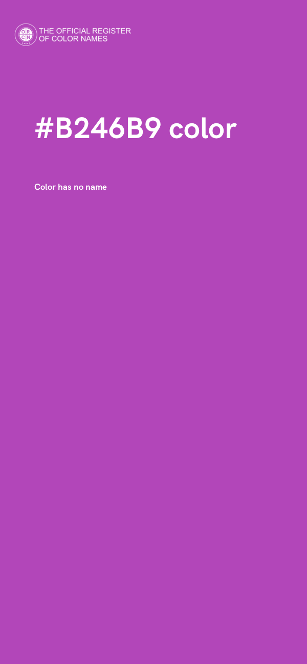 #B246B9 color image