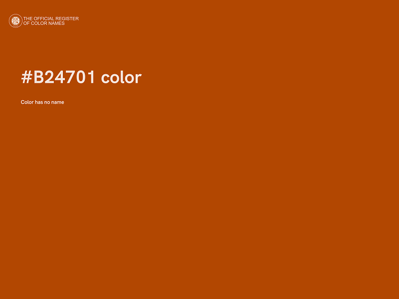 #B24701 color image