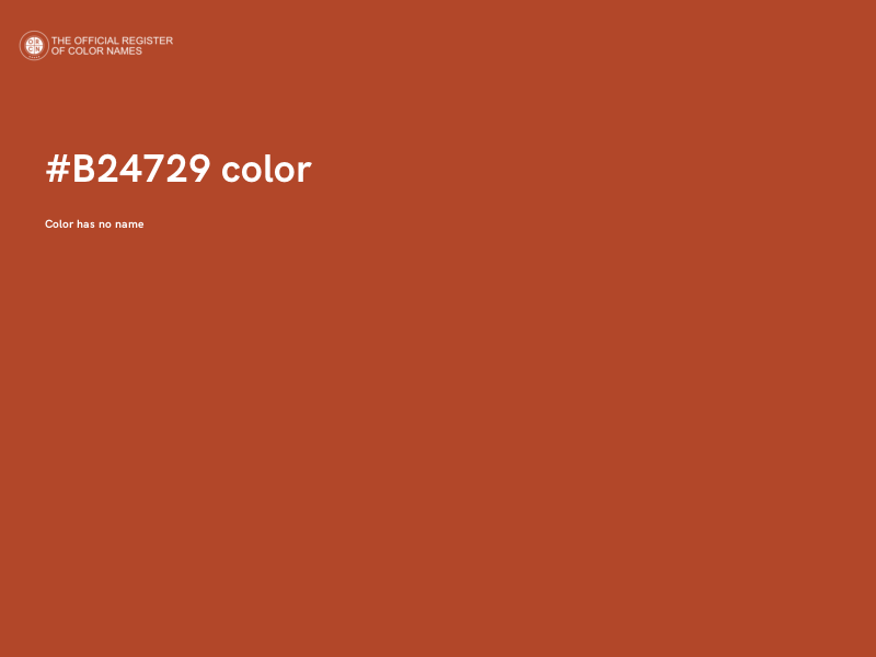 #B24729 color image