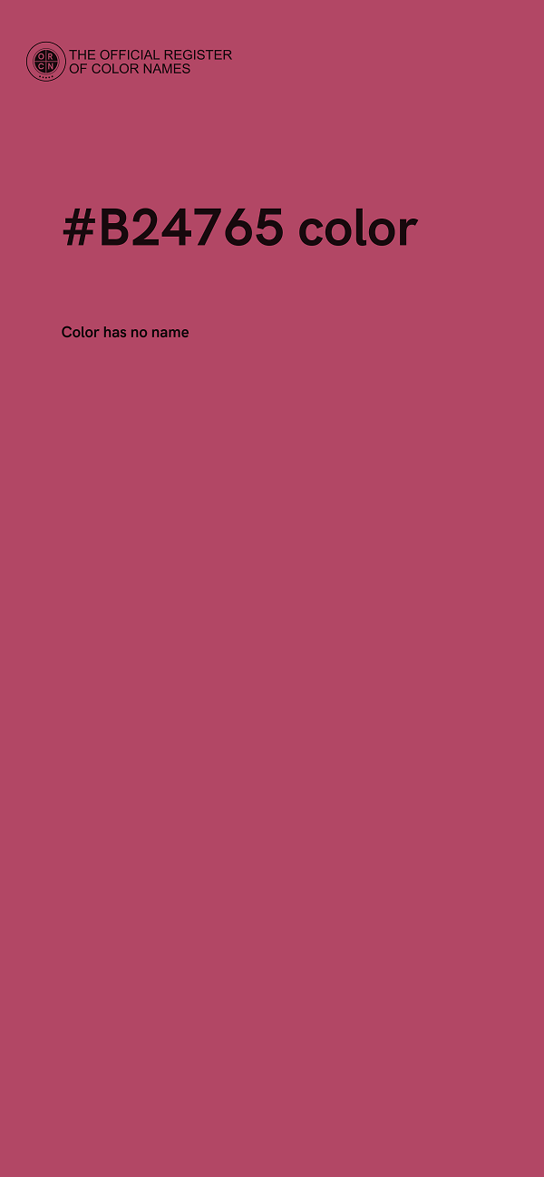 #B24765 color image