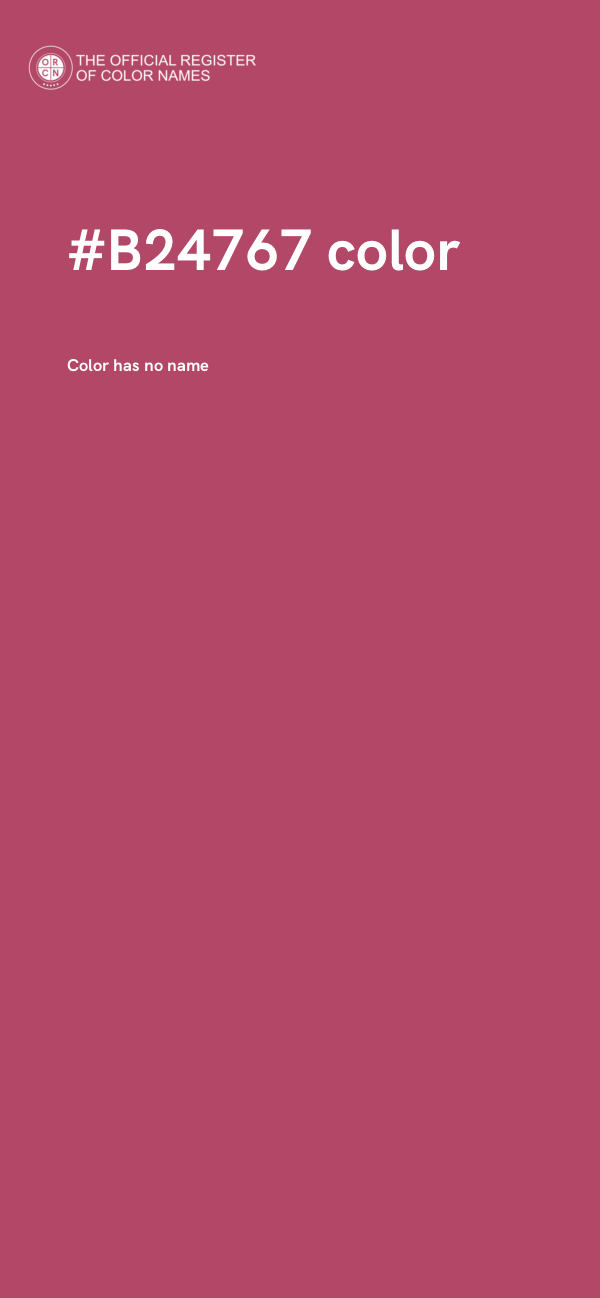 #B24767 color image
