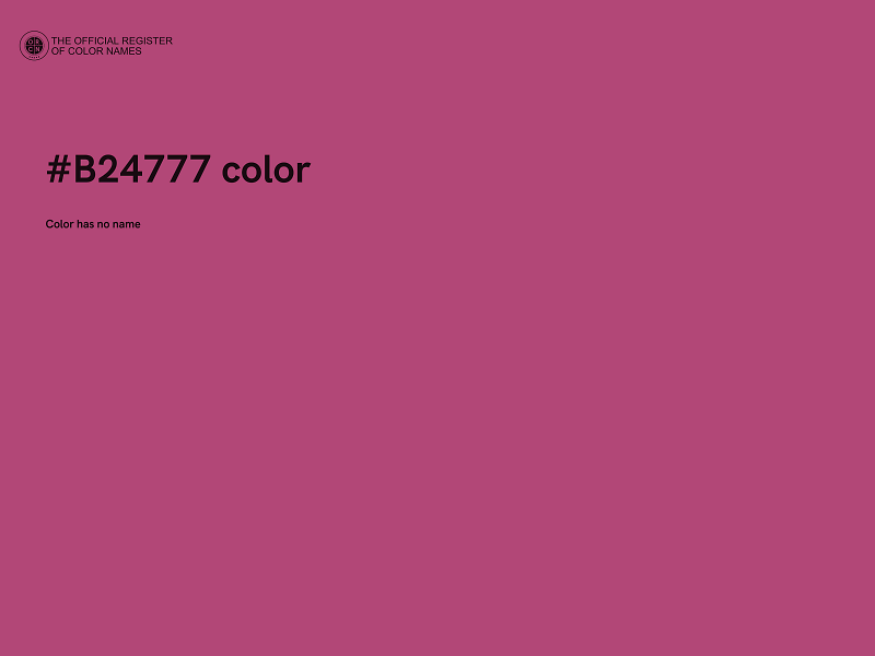 #B24777 color image