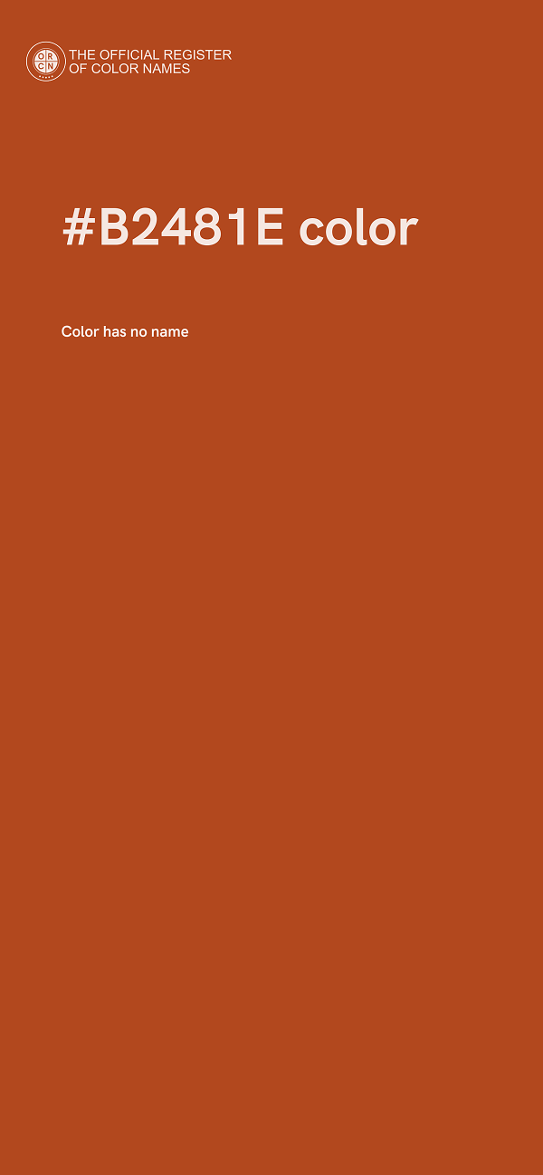#B2481E color image
