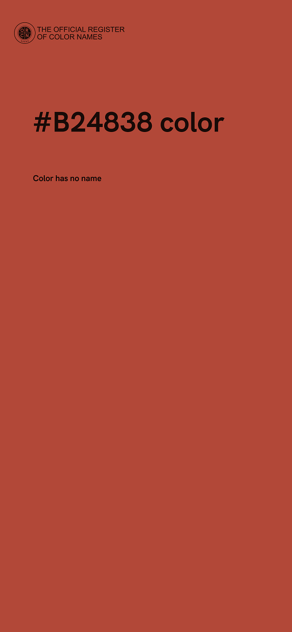 #B24838 color image