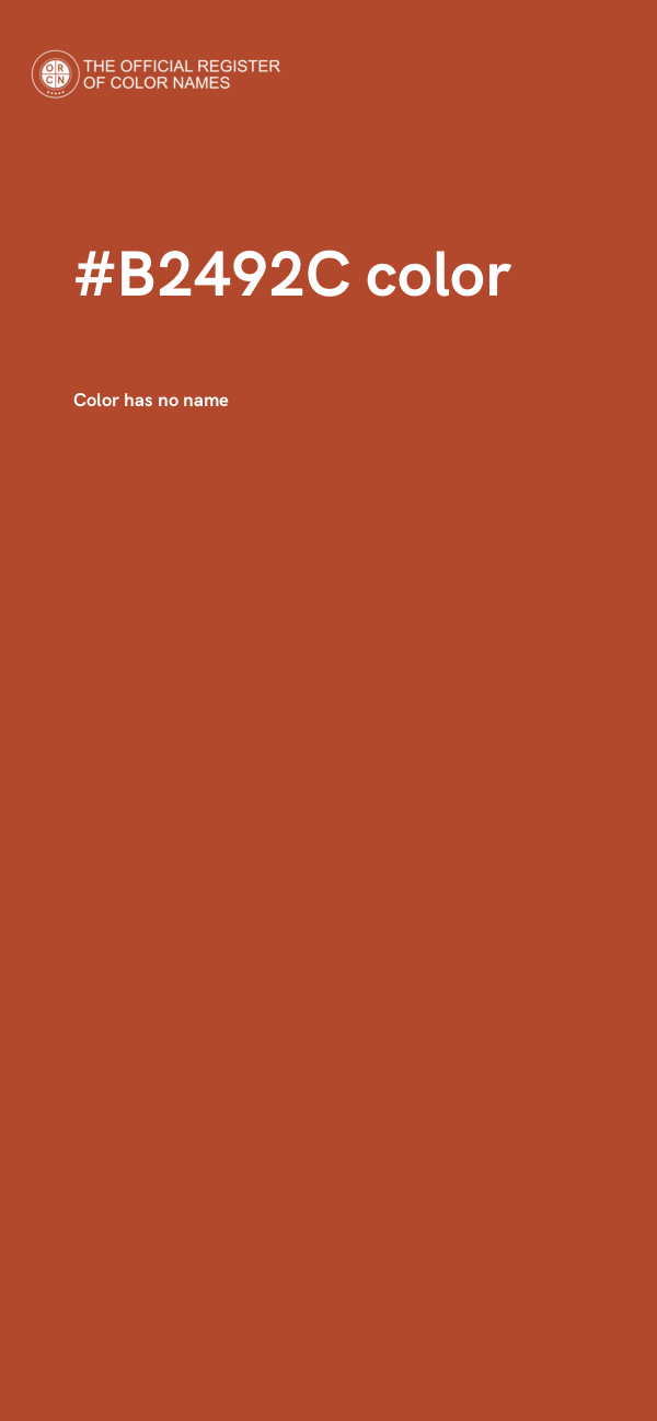 #B2492C color image