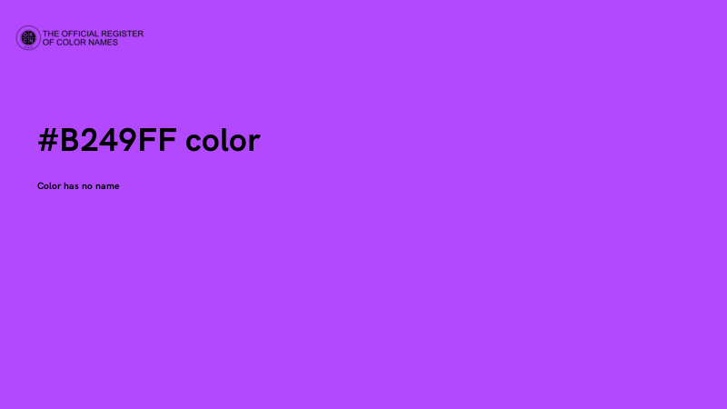 #B249FF color image