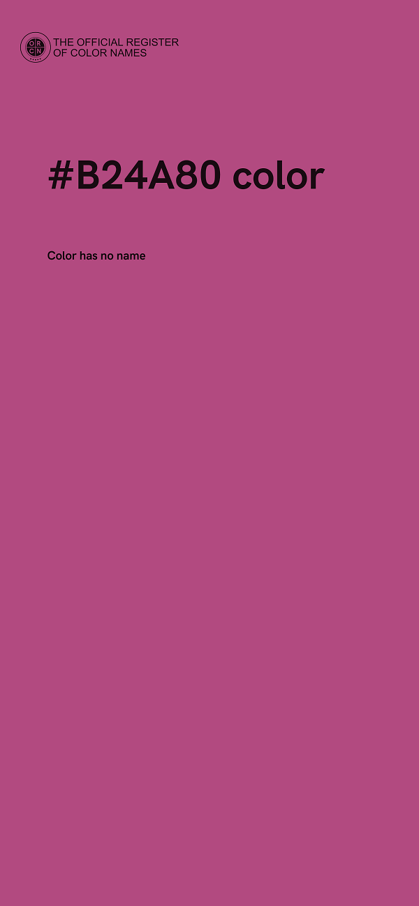 #B24A80 color image