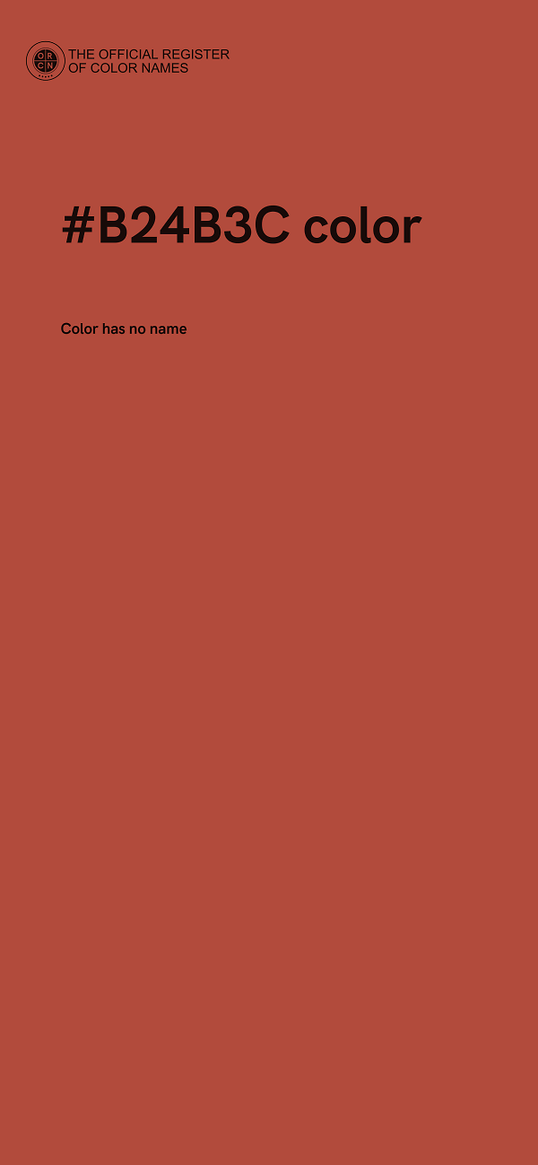 #B24B3C color image