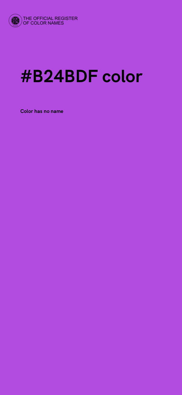 #B24BDF color image