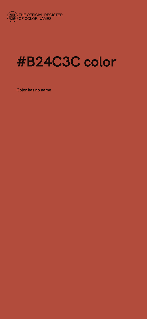 #B24C3C color image