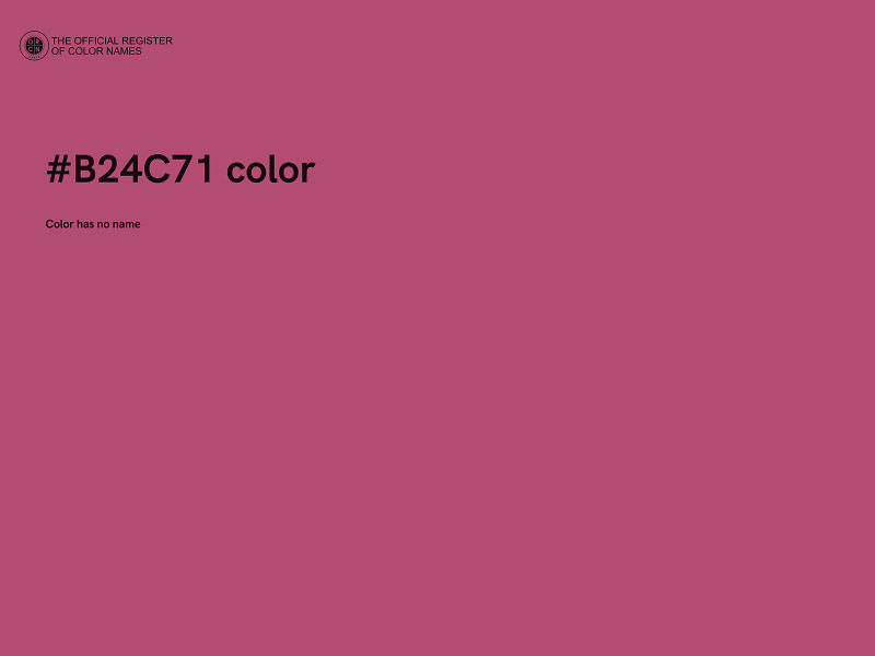 #B24C71 color image