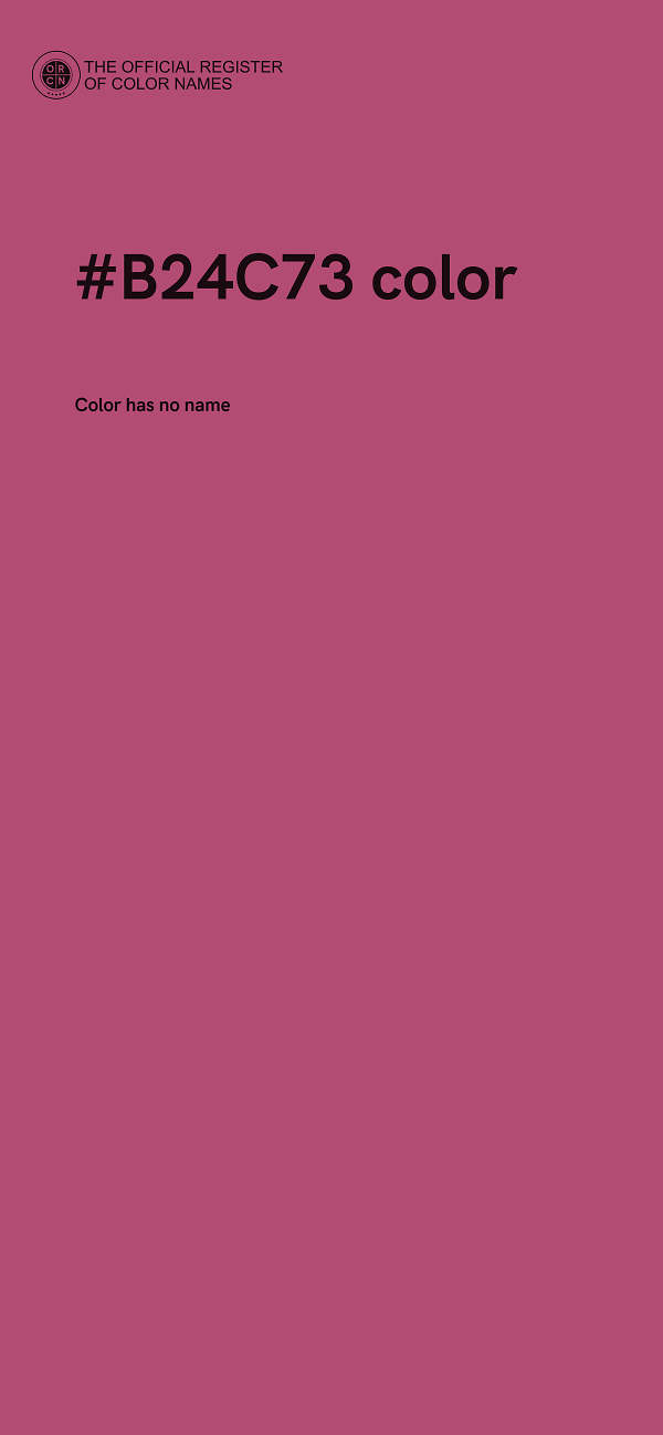 #B24C73 color image