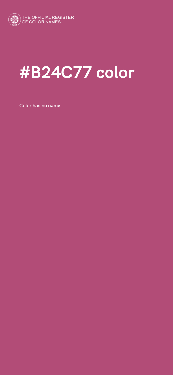 #B24C77 color image