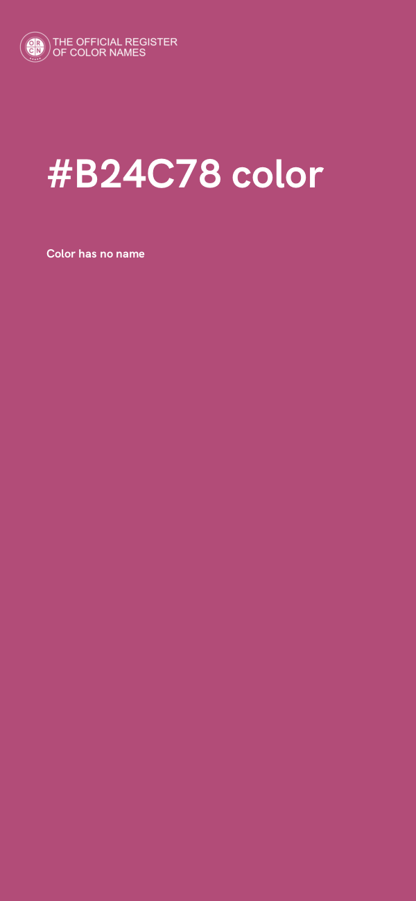 #B24C78 color image