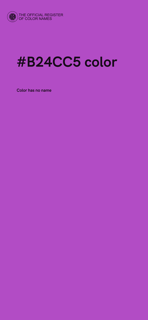 #B24CC5 color image