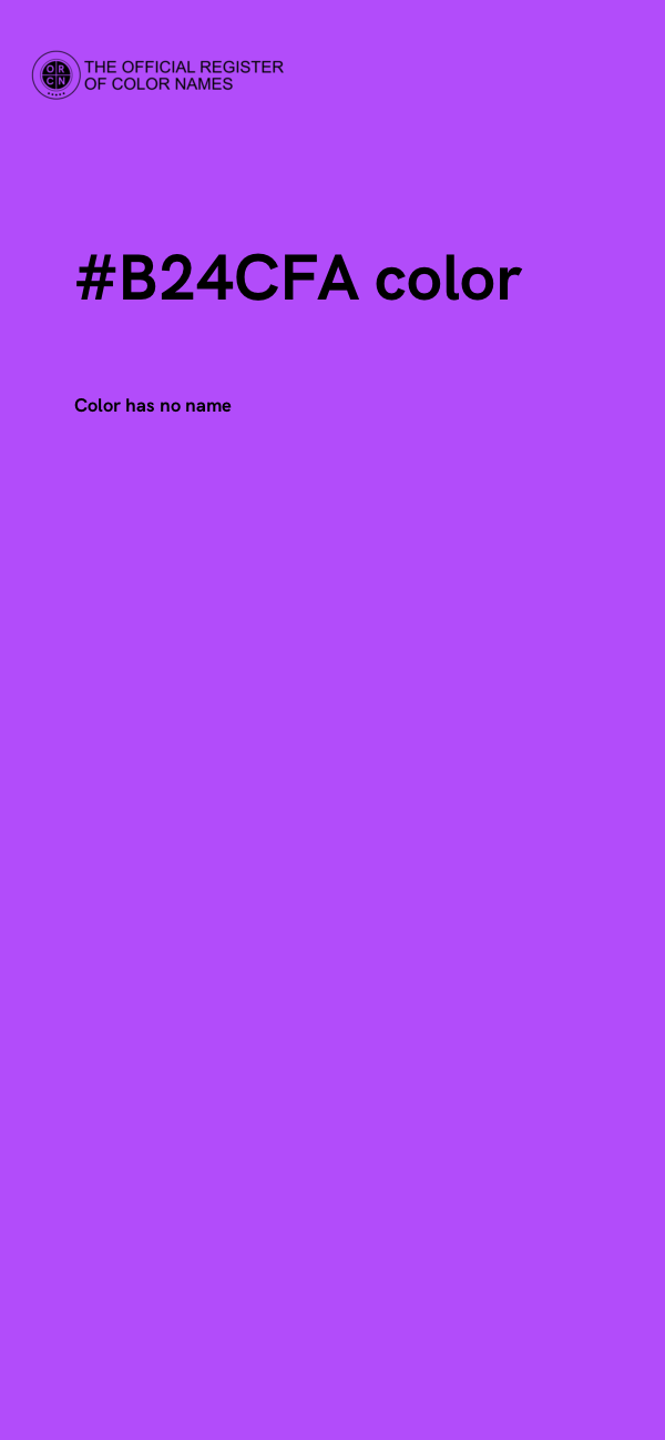 #B24CFA color image