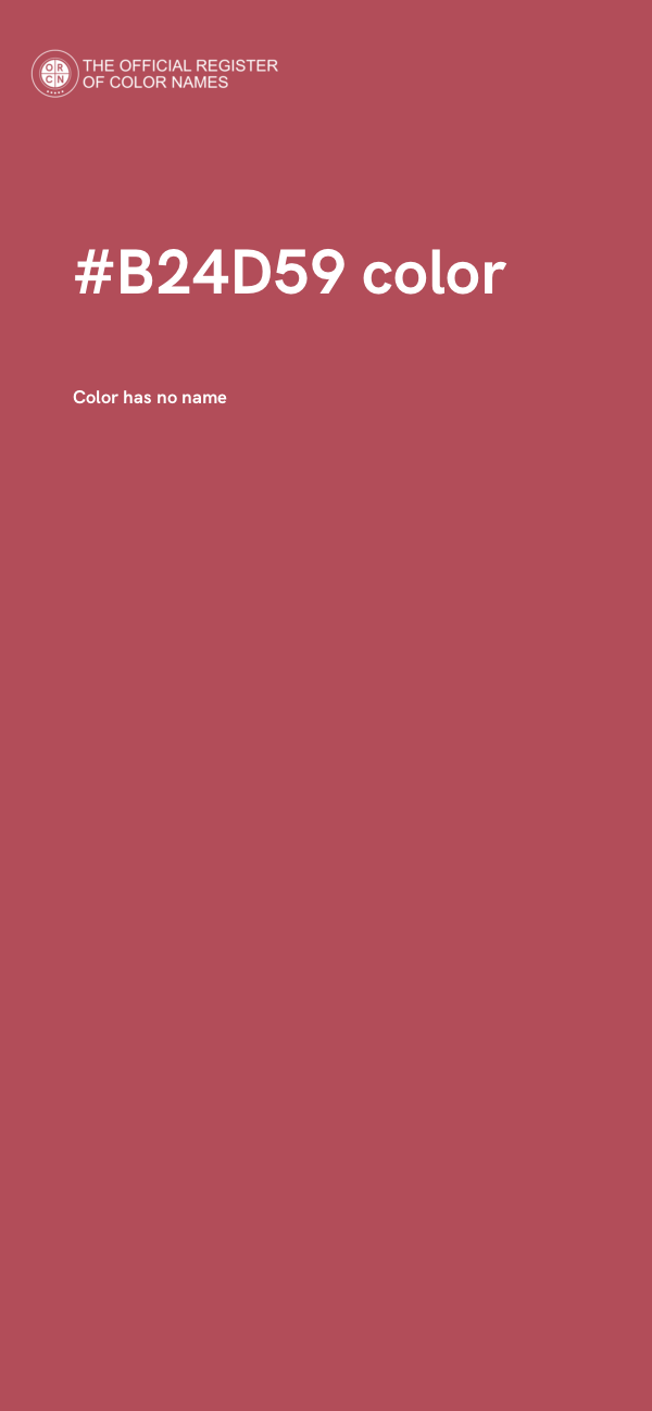 #B24D59 color image
