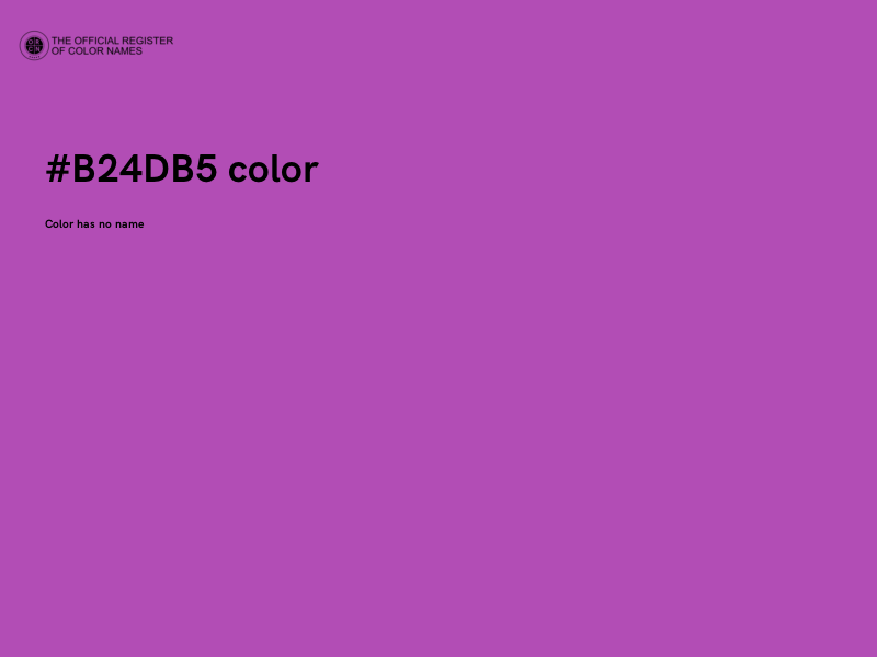#B24DB5 color image