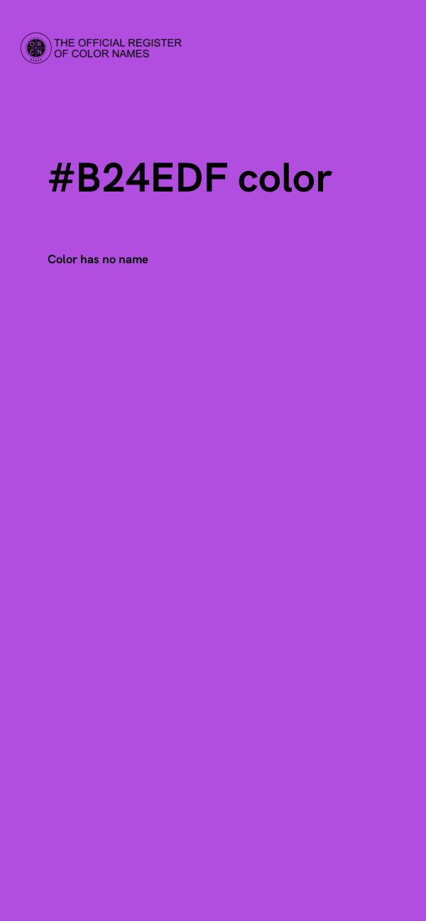 #B24EDF color image