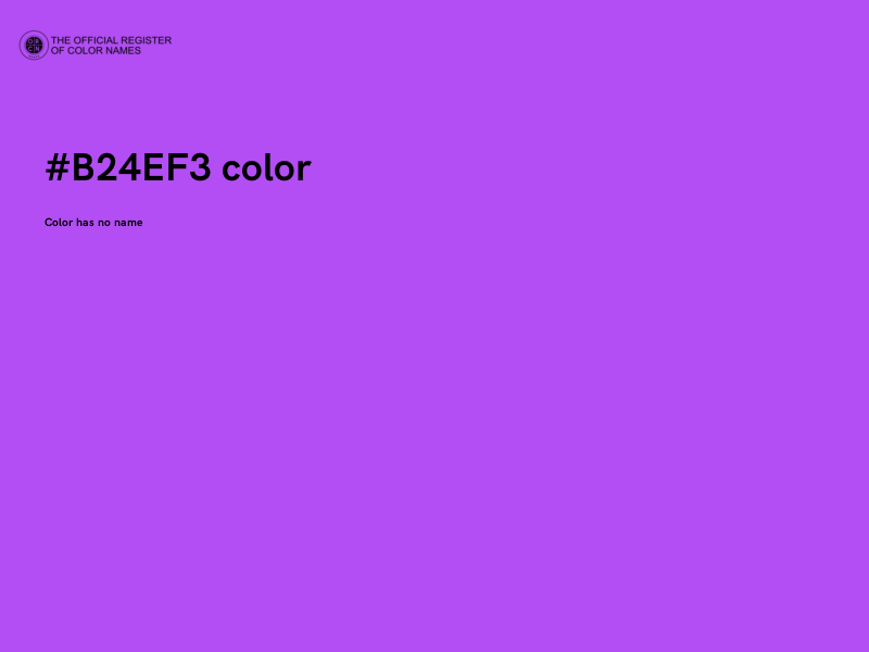 #B24EF3 color image
