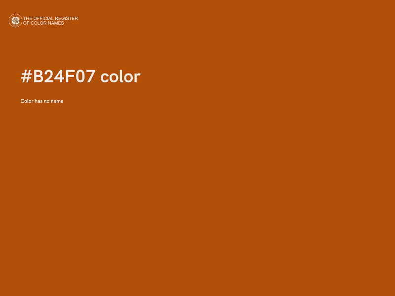 #B24F07 color image