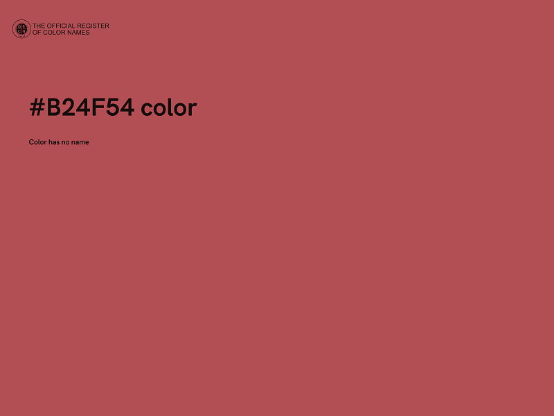 #B24F54 color image