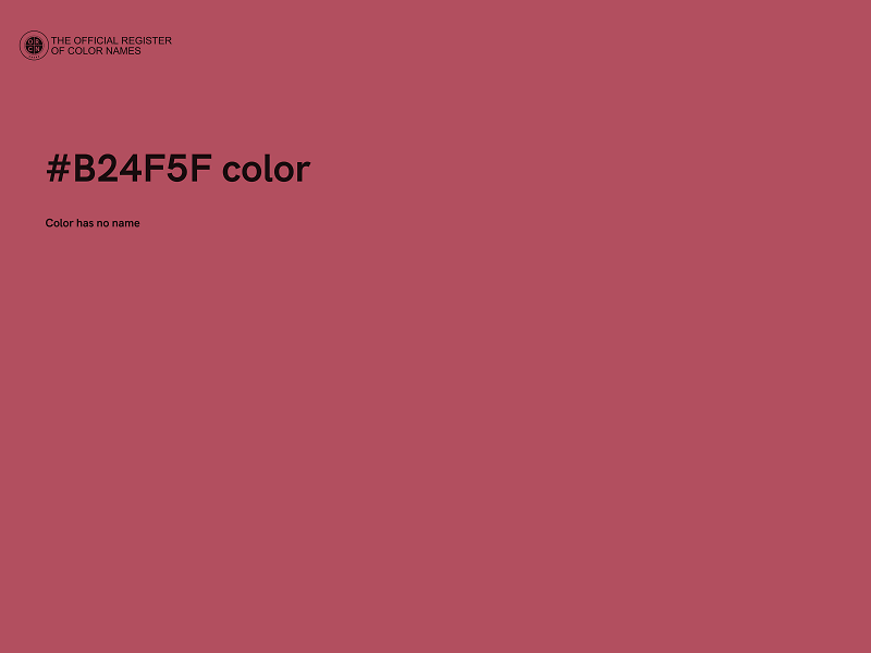 #B24F5F color image