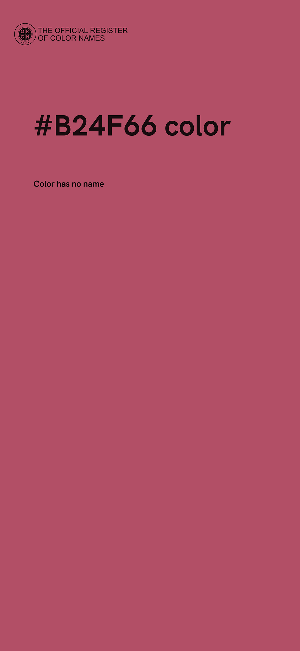#B24F66 color image