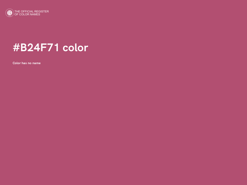 #B24F71 color image