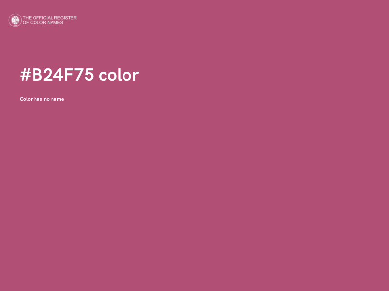 #B24F75 color image