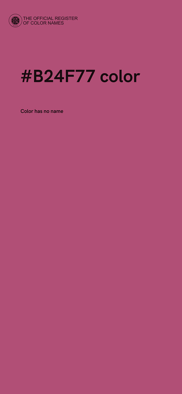 #B24F77 color image