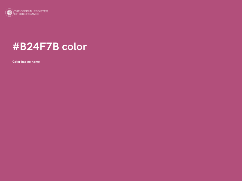 #B24F7B color image