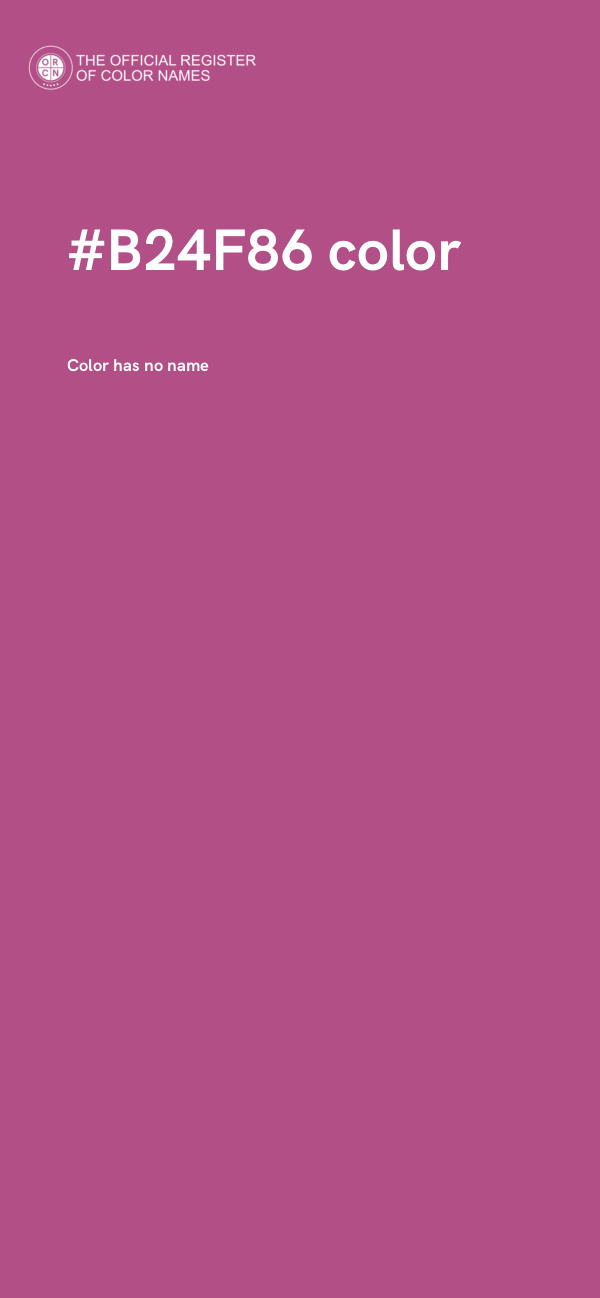 #B24F86 color image
